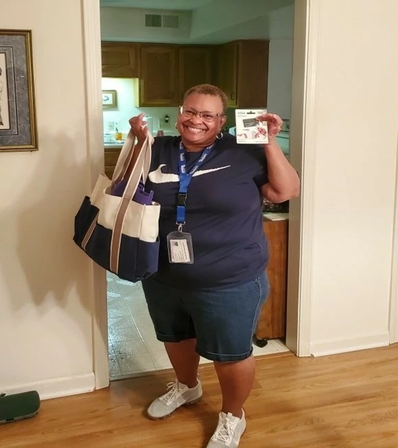 August Caregiver of the month - Mentrell Hamilton