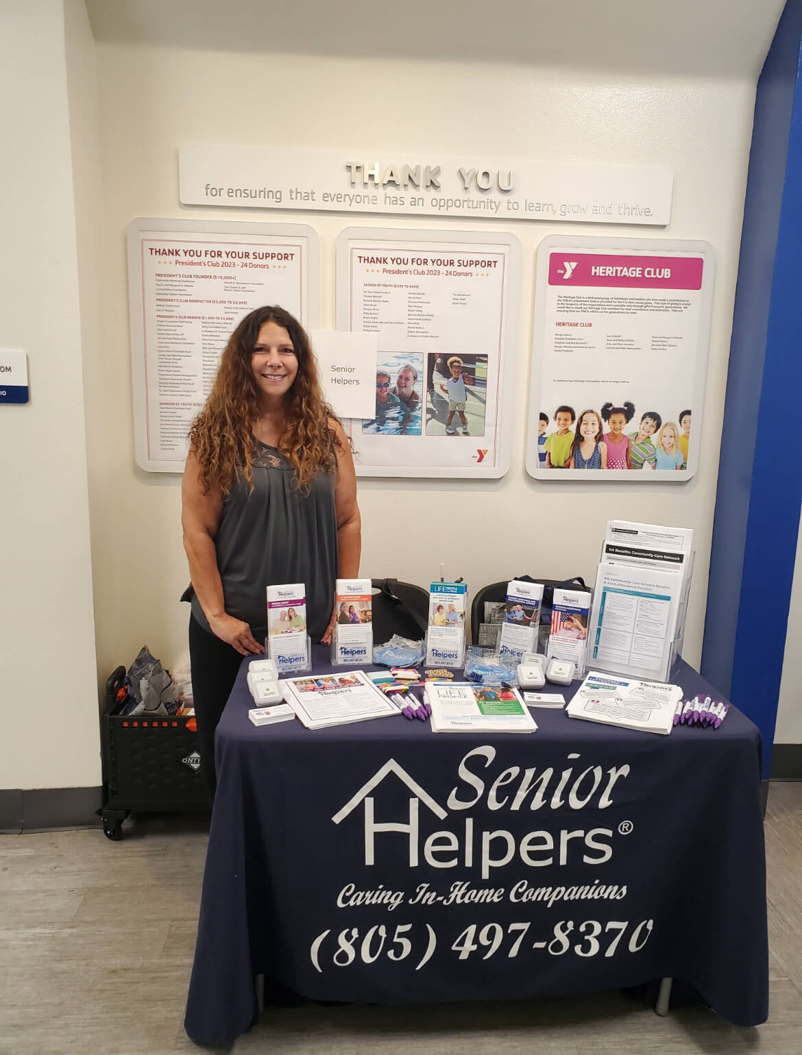 Ann went to the Senior Day Expo at YMCA to explain our services to the senior community! It was great to see everyone come out to show different ways to support seniors in our area