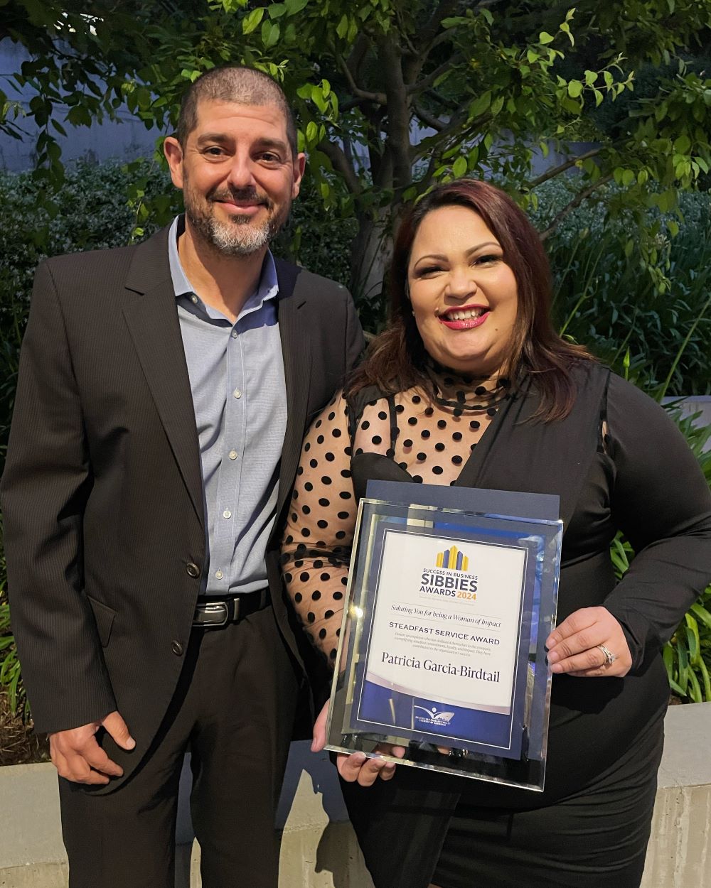 Congratulations to our Office Manager, Patricia Garcia-Birdtail, who was honored with the Woman of Impact Steadfast Award at the Greater San Fernando Valley Chamber of Commerce Gala, presented by Congressman Brad Sherman.