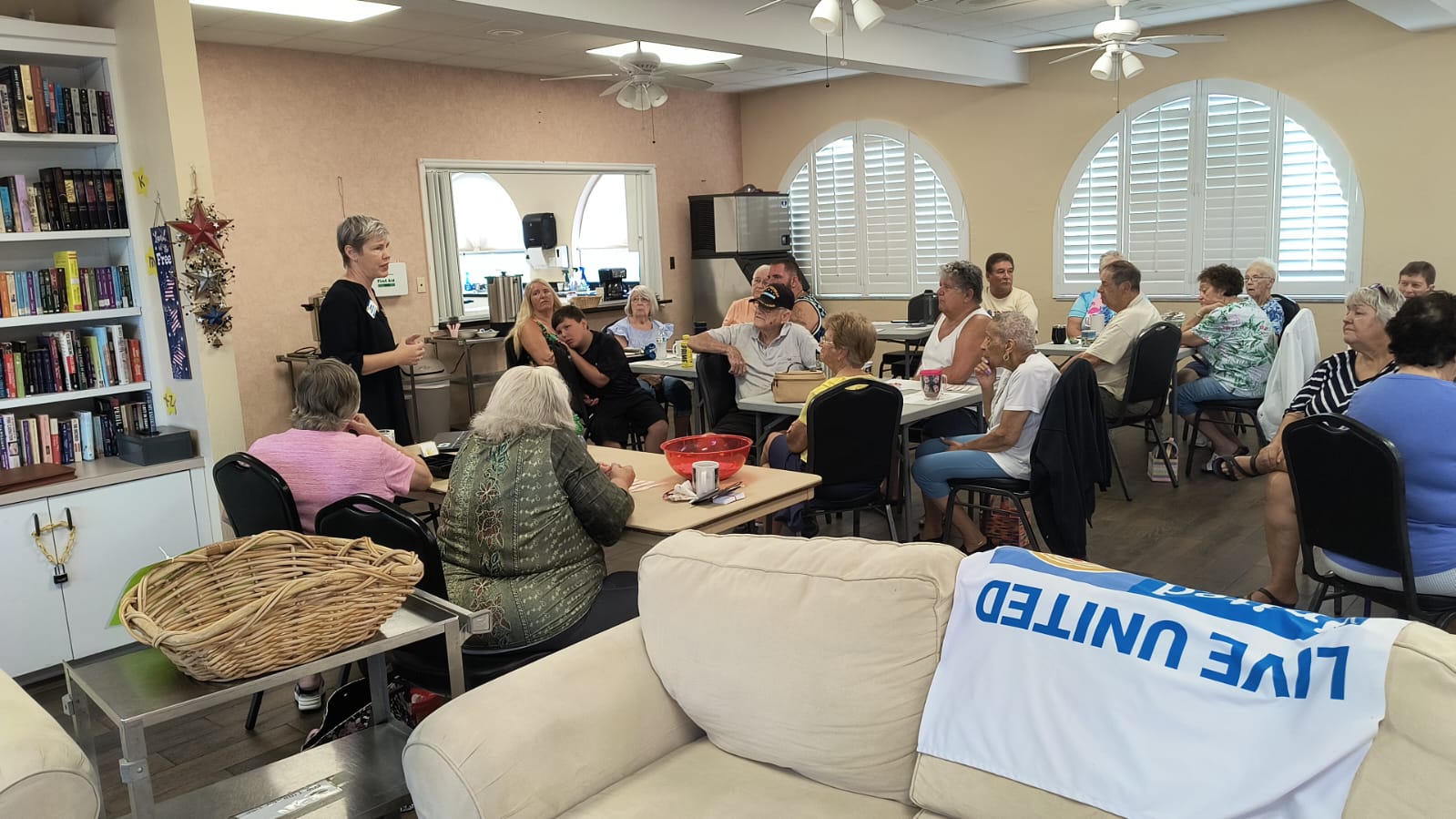 Thank you, Jenn Carrolluzzi, Program Manager at REUNITE, for enlightening our community at Buccaneers Estates in North Fort Myers about Alzheimer's and dementia!