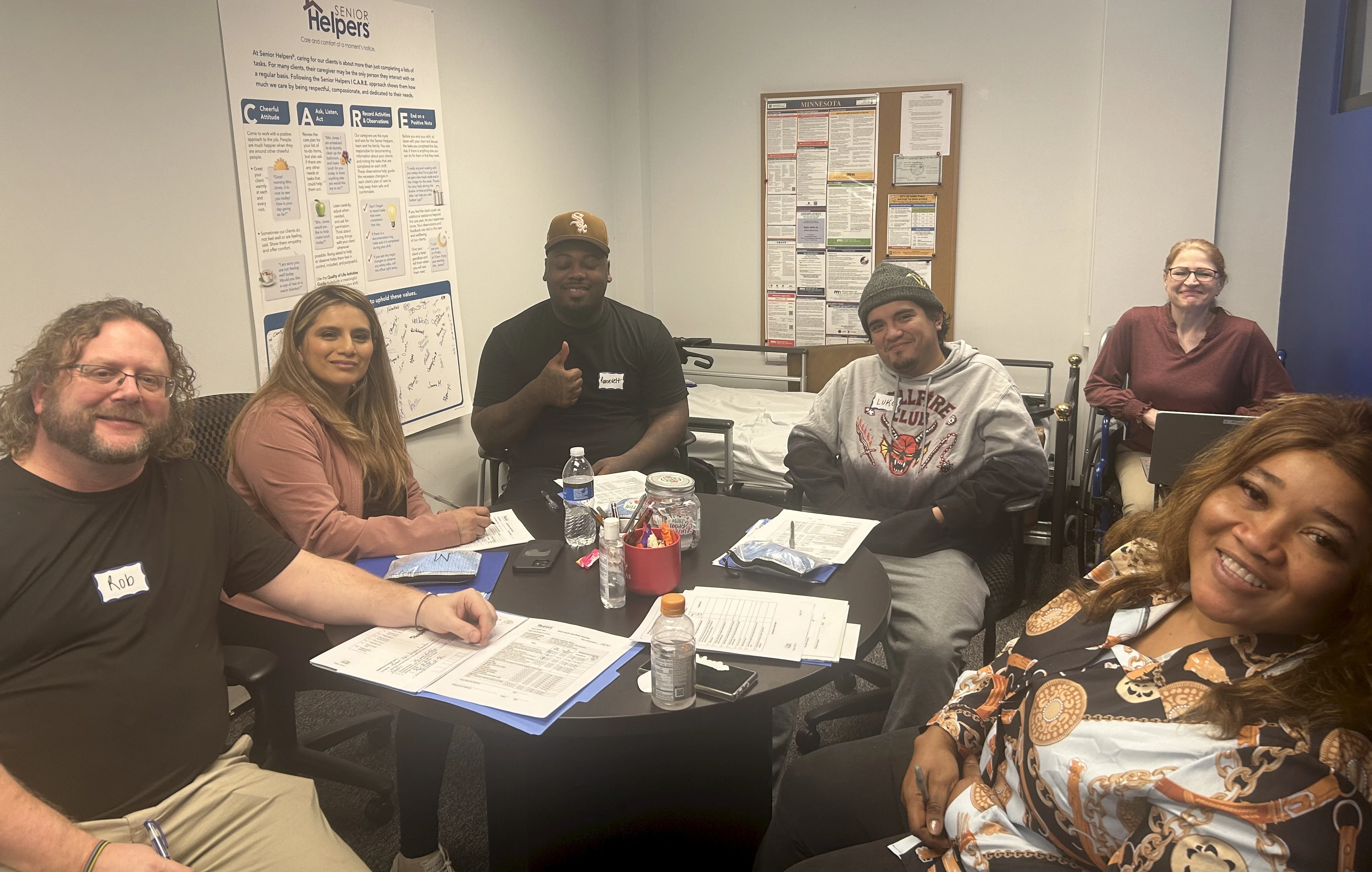 Congratulations to our new caregivers on completing your paperwork and orientation at Senior Helpers of Roseville! We’re excited to have you join our team!