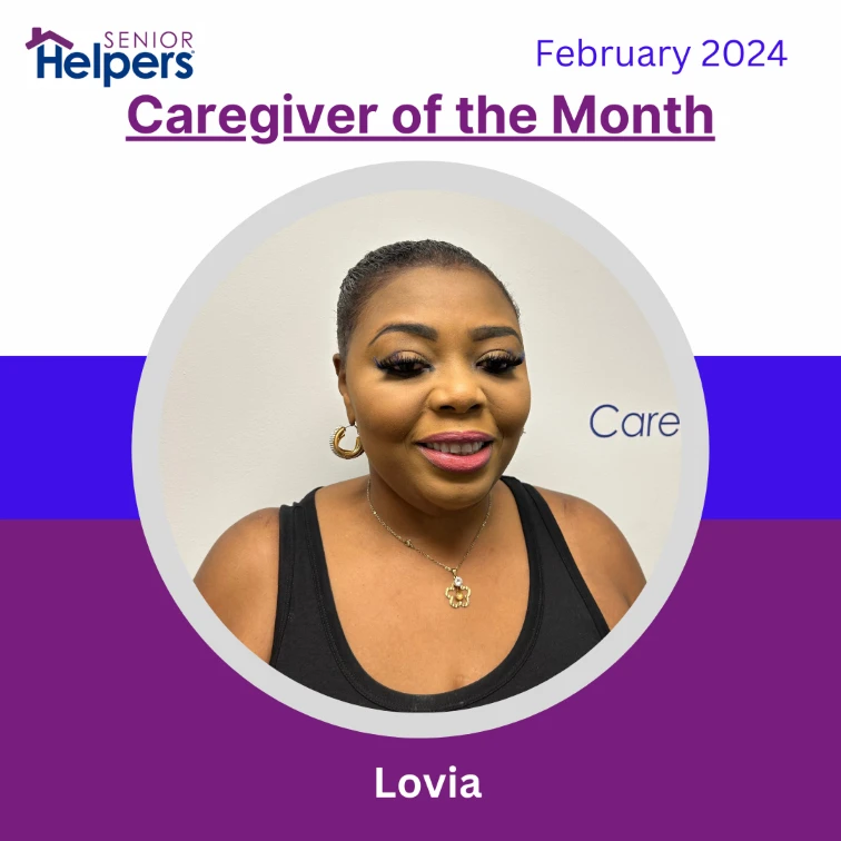 Meet our February 2024 Caregiver of the Month, Lovia! Her compassion and patience have made a big difference for her clients. In her free time, Lovia loves shopping and working more. Way to go Lovia!