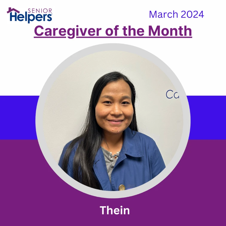 This is Thein, our March 2024 Caregiver of the Month. She has been very trustworthy and dependable with her clients. Thein enjoys cooking, going on walks, and crocheting with her kids. Congratulations Thein!