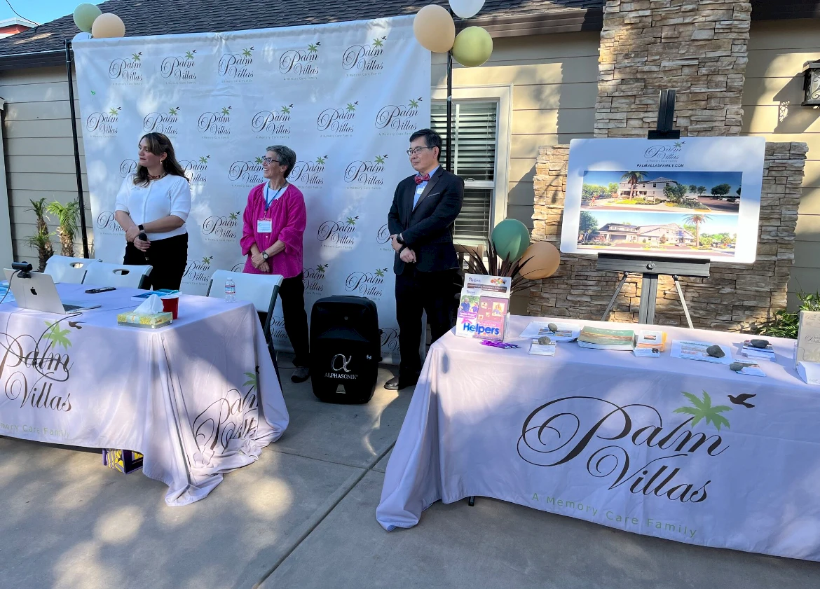 The panel took place at the Silicon Valley Senior Round Table in July, hosted at Palm Villas Campbell. Attendees engaged in discussions about best practices in dementia care, with additional participants joining via Zoom.