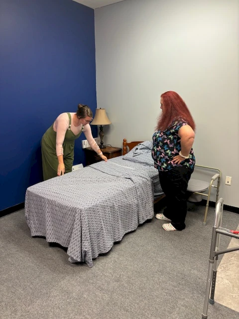 Take a look at the hands-on training we provide here, designed to enhance skills and foster confidence in providing compassionate, personalized care.