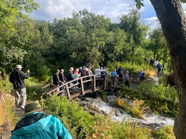 The American Fork Senior Center and I started our day with a hike through Cascade Springs and some Tai chi