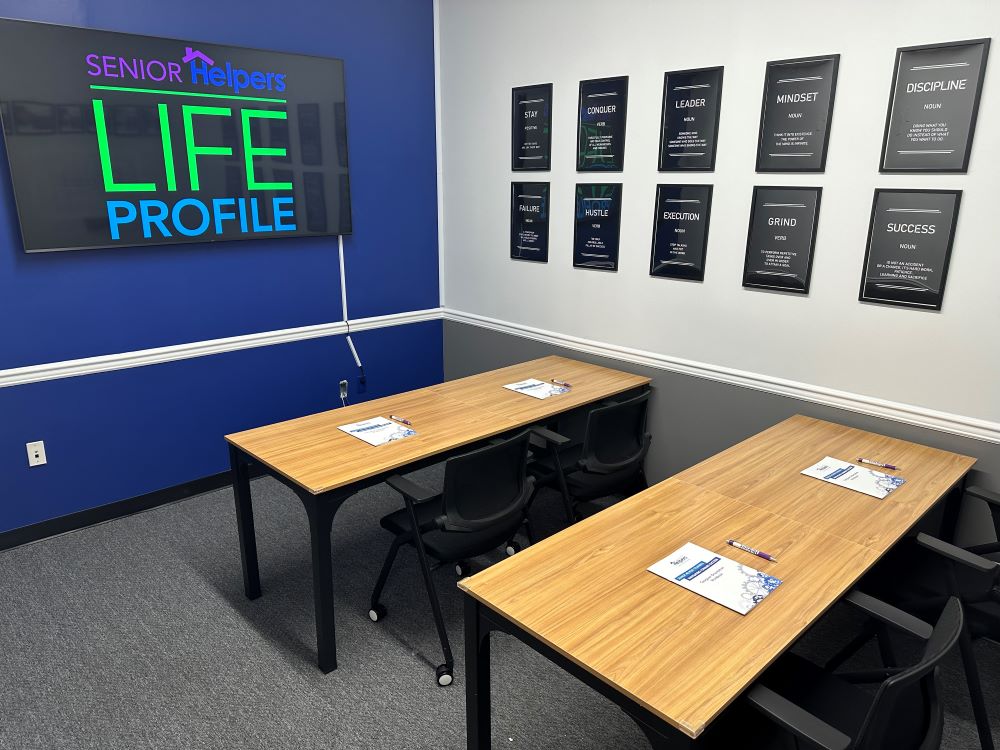 Check out our training room! This is where we equip our caregivers with the skills and knowledge to provide exceptional care for our seniors. Through hands-on training, we ensure they’re prepared to offer compassionate and professional support right in the comfort of home.