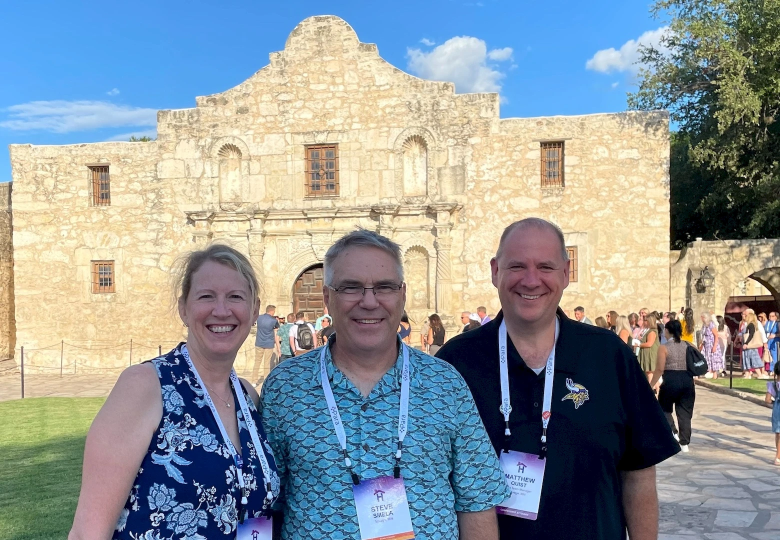 Steve (President), Carrie (VP) and Matt (Director of Nursing) at the 2024 Senior Helpers National Conference in San Antonio.