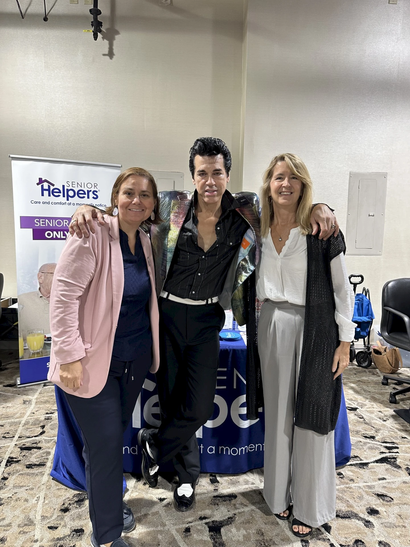 Fun with Elvis at the Let's Go Senior Expo