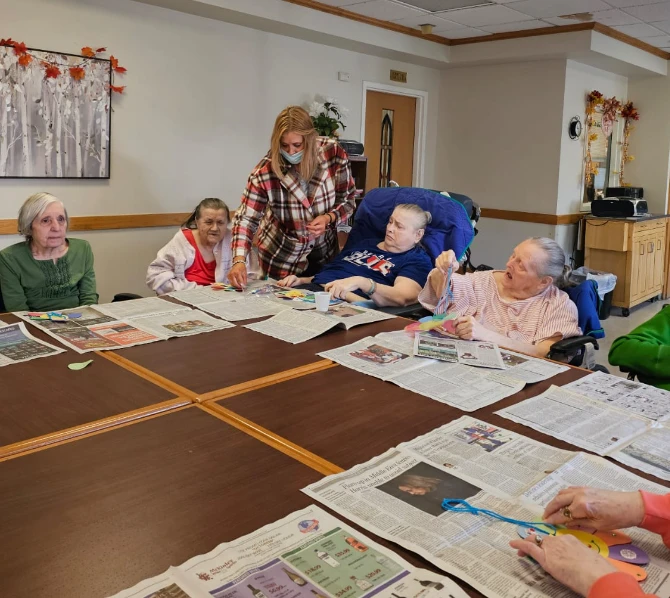 In celebration of World Smile Day, we visited Harris Hill Nursing and Brookdale to spread joy through smile-themed crafts, sharing laughter, stories, and creating beautiful art with the residents!