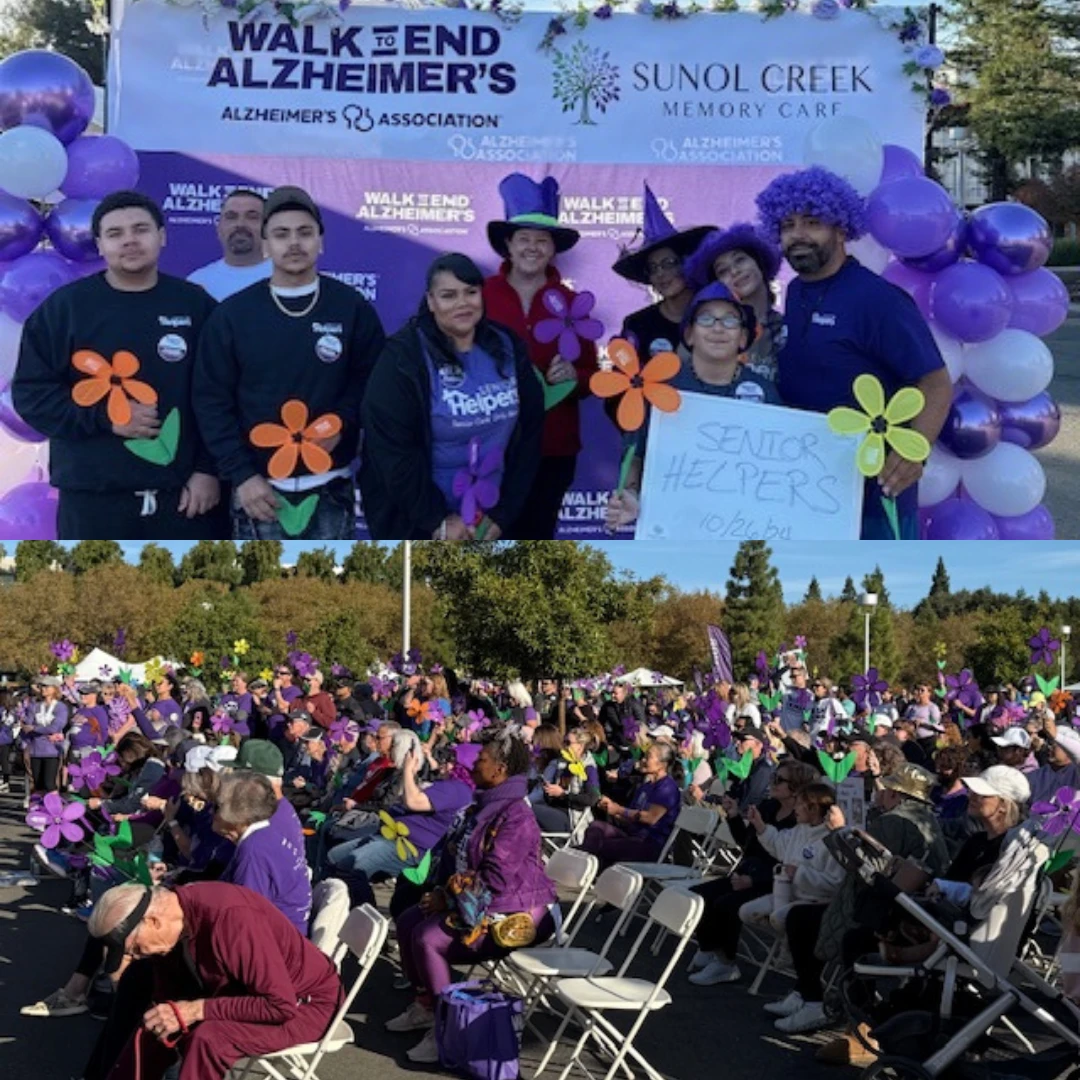 On Saturday, October 26th, our Senior Helpers team and their families proudly participated in the Alzheimer’s Walk in San Ramon! 💜   We’re grateful for the chance to support this important cause, raise funds, and contribute to the Alzheimer’s Association’s incredible work in providing essential resources for those impacted by this challenging disease. Together, we walk toward a cure! 👟💪