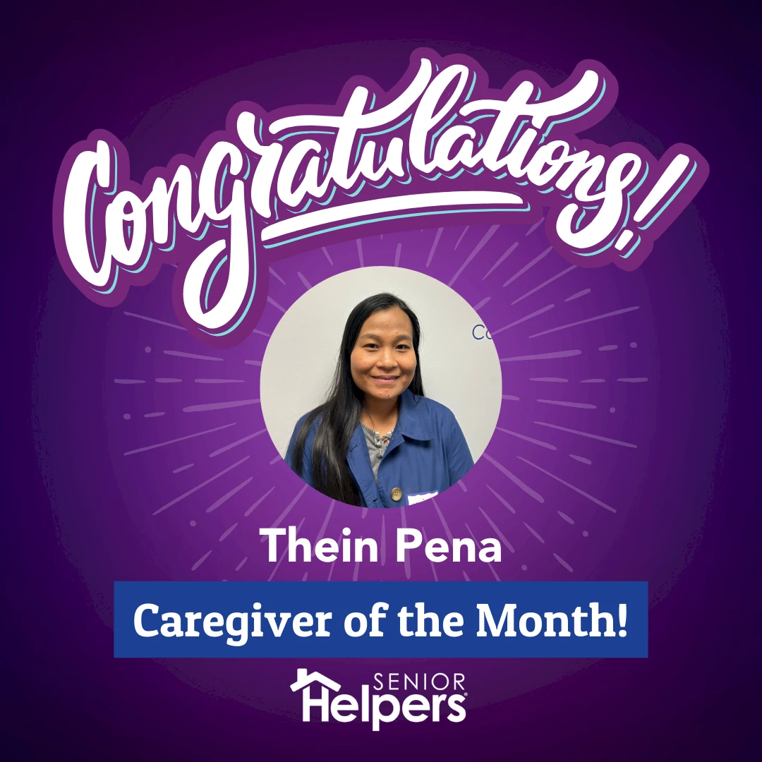 We're excited to recognize Thein as our October 2024 Caregiver of the Month! Thank you for your passion and positive energy you bring to our Senior Helpers family. Outside of work, Thein enjoys going for walks with her kids, crocheting, and cooking with her daughter. Way to go Thein!