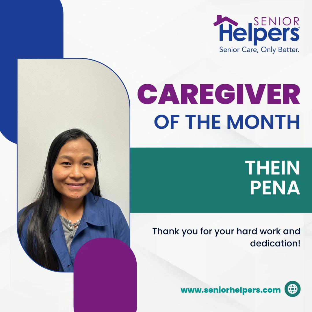 We're excited to recognize Thein as our October 2024 Caregiver of the Month! Thank you for your passion and positive energy you bring to our Senior Helpers family. Outside of work, Thein enjoys going for walks with her kids, crocheting, and cooking with her daughter. Way to go Thein!