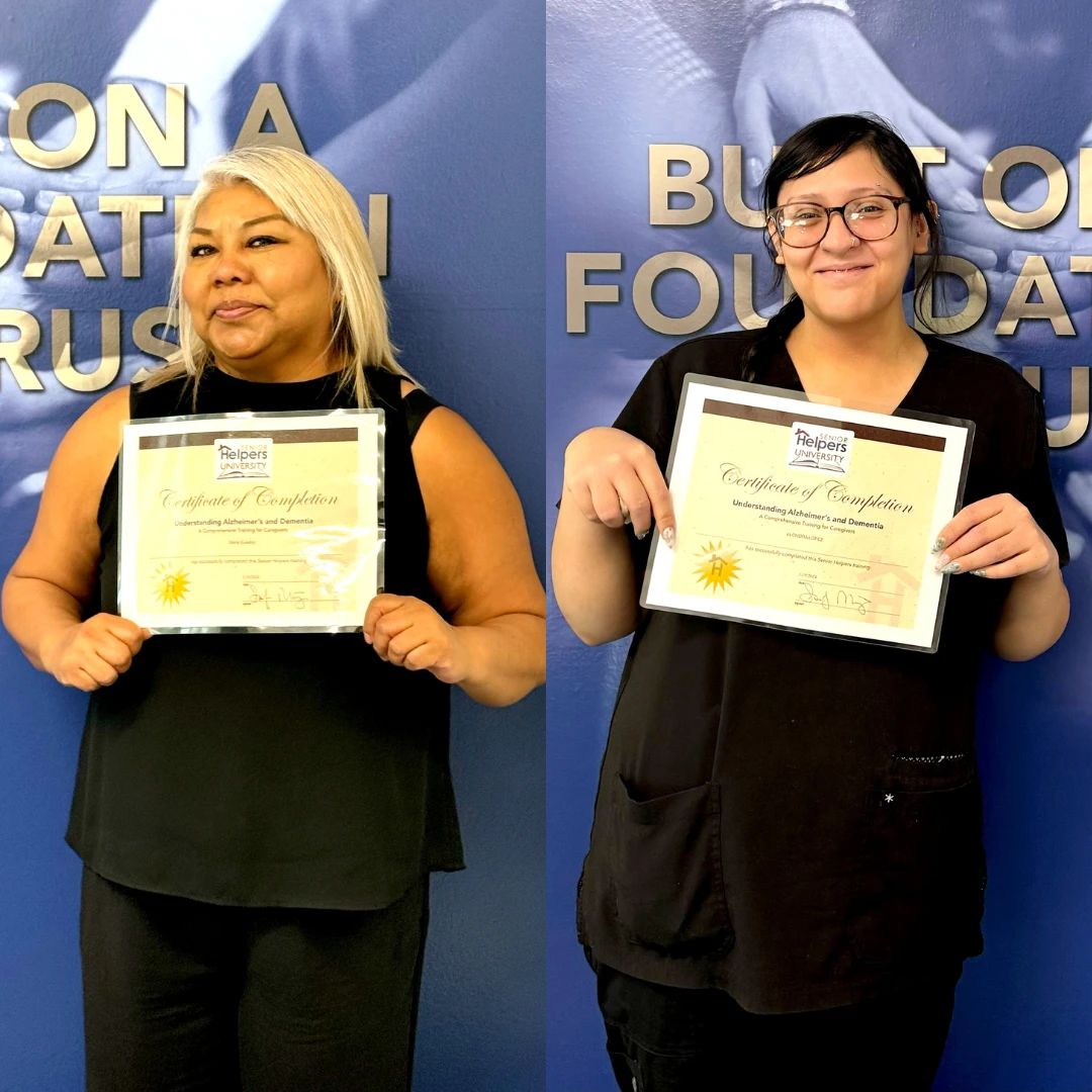 Two more Senior Gems Certified Care Partners in the books. It was a good day and our clients and company will be better for it!