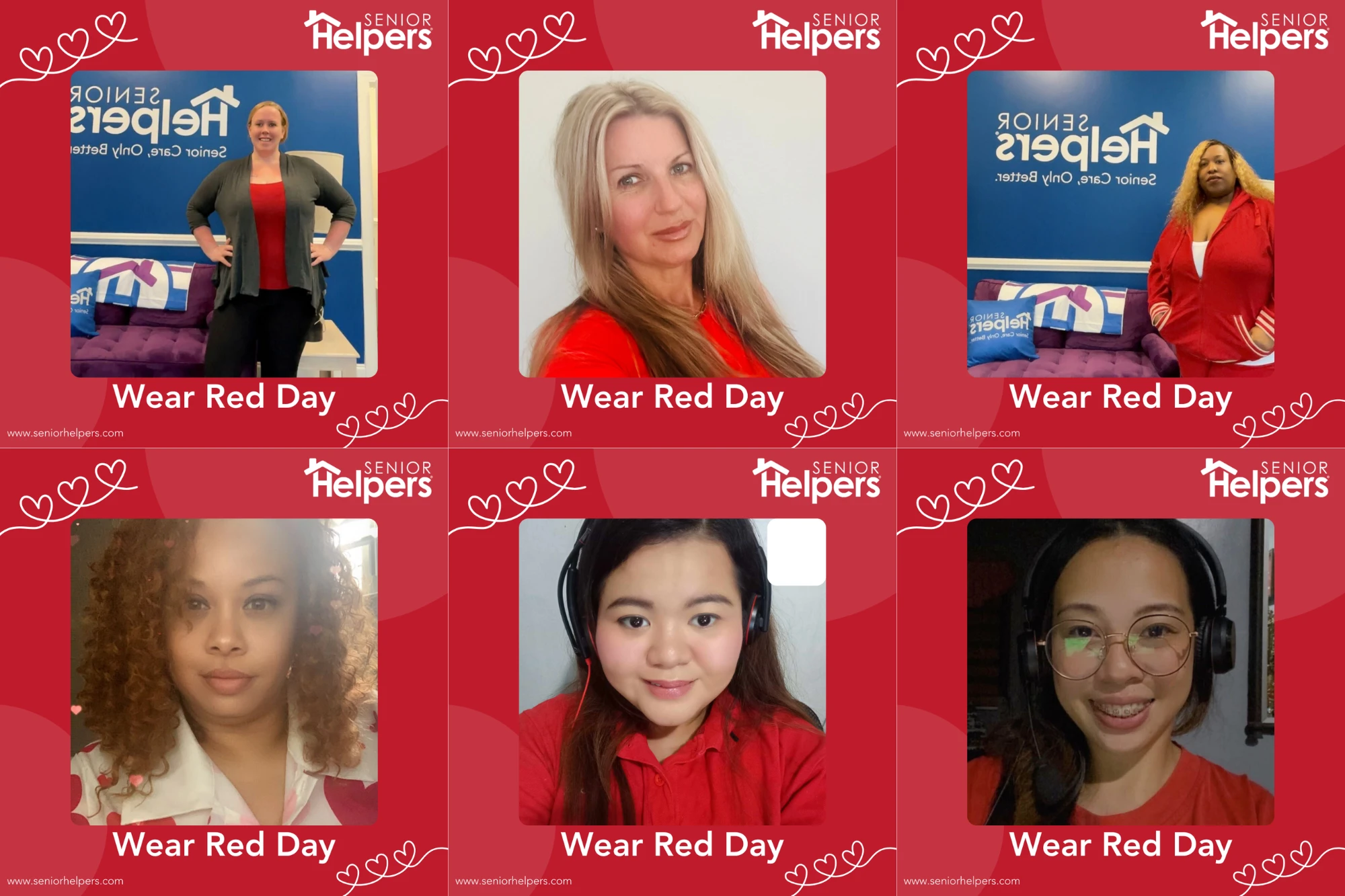 Senior Helpers Team Goes Red for Heart Health!